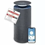 Beurer LR 401 Luftreiniger, Steuerung und Überwachung der Raumluft per App, dreischichtiges Filtersystem und zuschaltbares ultraviolettes Licht, für Räume bis 69m², mit Stoffbezug