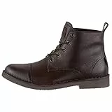 Levi's Braune Track-Lederstiefel