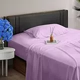 Z-hom Bettwäsche-Set für Doppelbett, 3-teilig, verbesserte und zertifizierte Luxus-Bettwäsche und Kissenbezüge, extra weich und knitterfrei, tiefe Taschen bis 40,6 cm, Lavendelfarben