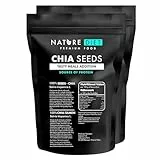 Nature Diet - Chia Samen 2 x 1000 g | Salvia Hispanica | Reich an Omega-3 | Quelle von Ballaststoffen