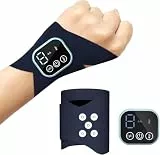 EMS Handgelenkmassagegerät Handmassagegerät mit Wärme, TENS Gerät für Sehnenscheidenentzündung & Karpaltunnelsyndrom,Handschmerzen lindern, Für Sport, Hausarbeit, Körperliche Arbeit, Blau