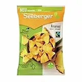 Seeberger getrocknete Ananas ungezuckert - Fairtrade, süßer und fruchtig-aromatischer Snack, sonnengereifte Ananas - 1x100g