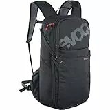 EVOC RIDE 16 Fahrradrucksack, Backpack für Outdoor-Aktivitäten & Alltag (Trekkingrucksack mit cleverem Taschenmanagement, belüftet durch Rückenpolsterung, Trinkrucksack mit Trinkblasenfach), Schwarz