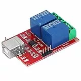 Walfront 2-Kanal 5V USB Relais Modul Steuerschalter Relaismodul für Computer PC Intelligenter USB Steuerschalter Relay Module (Automatisch, Silber, 2NO 2NC)