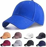 Etyepoh Baseball Cap für Herren und Damen, Unisex Kappe Verstellbar Reine Farbe Baseboard Baseballkappe Mütze (A-blau 02)