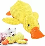 Sunshine smile 38 * 45cm Ente Hundespielzeug,Anti Stress Ente Hund,Quietschspielzeug Hund Kuscheltier,Interaktives Hundespielzeug Unzerstörbar,Dog Toys für Kleine, Mittlere Hunde