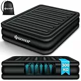 KESSER® Aufblasbare Matratze Luftbett Selbstaufblasend Gästebett mit eingebauter elektrischer Pumpe, Luftmatratze für Camping oder Heimgebrauch Mit Tasche, geeignet für 2 Person - 203 x 152,5 x 51cm