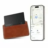 Vodeson Ultra-Slim wasserdichte IP68 Wallet Tracker Card, kabelloses Aufladen, kompatibel mit Apple Find My (nur iOS) - Ideal für Geldbörsen, Handys, Gepäck und mehr