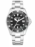 Gigandet Herren Uhr Automatik SEA Ground 300 Saphirglas Analog - Made in Germany - Edelstahlarmband - G300-001M