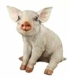 colourliving Schwein Figur Sau Ferkel Trixi Schweinchen Figur Gartenfigur Dekofigur Tierfigur Ferkelchen