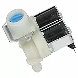 01 02 015 Wassereinlassventil, PP + Aluminiumlegierung Wassereinlass-Magnetventil Doppelkopf für automatische Waschmaschinen für Trommelwaschmaschinen