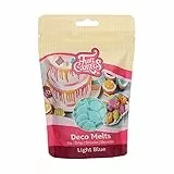 FunCakes Deco Melts Hellblau - Tauchen, drippen, dippen und dekorieren! In der Mikrowelle schmelzen und in jede Form gießen, 250 g