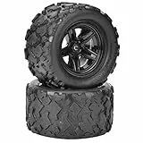 VGEBY 2 Stück Rc Car Reifen, 1/10 Hochleistungs Rc Rc Rad Und Reifen Rc Truck Crawler Reifen Rc Reifen Ersatz Passend Für Hs 18301 18302 18311 18312 1/18 Rc Car Rc Reifen 1 10 Offroad