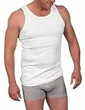 Basic Treasure 5er Pack Unterhemd Herren 100% Baumwolle L, Tank Top, Herren Unterhemden, Hochwertige Ärmellos Unterziehshirt