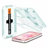 Spigen Glas.tR EZ Fit Schutzfolie kompatibel mit iPhone 17e, iPhone 16e, iPhone 14, iPhone 13, iPhone 13 Pro, 2 Stück, Kratzfest, 9H Härte Folie