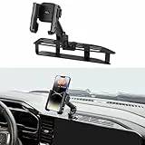 JOYTUTUS Handy-Halterung aus Metall, kompatibel mit Silverado und Sierra 2022+ mit 13,4 Zoll Touchscreen | passgenaue Handy-Halterungs-Erweiterungsplattform | einhändig verstellbarer Clip