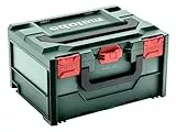metabo metaBOX 215 leer - Werkzeugkoffer stapelbar, IP43 Schutz, robust & bruchsicher, 18,3L Volumen, ABS Material, bruchsicher - Transportbox für Werkzeuge & Zubehör, Koffersystem