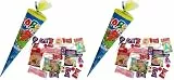 CAPTAIN PLAY Schultüte 35cm gefüllt mit Süßigkeiten ohne Schokolade (20-teilig) (Packung mit 2)