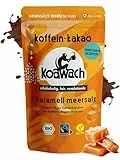 koawach Kakaopulver Trinkschokolade – Koffein Kakao mit Guarana Vegan heiße Schokolade Getränk ohne Zucker Energy Drink Backkakao Bio Fairtrade 500g in versch. Sorten (500g, Salted Caramell)