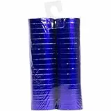 Folat 65803 - Luftschlangen - blau metallic - 2 Rollen mit je 18 Schlangen - 4 m lang