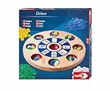 noris 606101984 Deluxe Pochen ab 8 Jahren - Spielbrett aus Holz mit 300 Chips für 2-8 Spieler (Spielkarten Nicht enthalten)