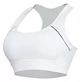 Irdcomps Damen Sport BH ohne Bügel Starker Halt Bras Sports Brüste mit Racerback für Fitness Yoga Joggen