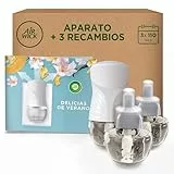 Air Wick Lufterfrischer für Haus, Set mit elektrischem Diffusor + 3 Nachfüllpackungen, Sommerduft, 19 ml