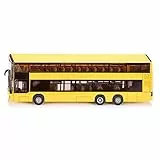 Siku 1884, MAN Doppelstock Linienbus, 1:87, Metall/Kunststoff, Gelb, Bereifung aus Gummi