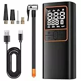 Elektrische Luftpumpe 150PSI - Akku-Kompressor mit Digitalem LED-Display, wiederaufladbar für Fahrrad, Auto, Motorrad & Bälle‌