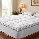 Autsel Matratzentopper 90x200cm, 1000g/m² Matratzenauflage Hypoallergene, Ultraweich Matratzen Topper, Maschinenwaschbarer Bezug mit 4 rutschfesten Eckgummis, Weiß