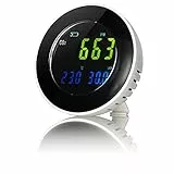 Bresser CO2 Messgerät Luftqualität, mit Datenlogger zur Prüfung der Kohlendioxidkonzentration, Temperatur und Luftfeuchtigkeit, Lüftungsempfehlungen