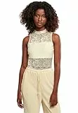Urban Classics Damen Dames Laces Body T Shirt, Softyellow, 4XL EU