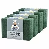 MR.SIGA Hochleistungs-Scheuerschwamm Haushaltsschrubber Reinigungstücher Topfkratzer für Küche, Spüle, Schale, 24er-Pack, 3,9 x 5,9 Zoll (10 x 15 cm), Grün