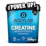 Bodylab24 Creatine Powder 1000g, reines Creatin Monohydrat Pulver, 200 Portionen, Produkt der Kölner Liste