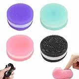 JUGUTA Squeeze Toys 4 Stück Schwarz Blau Rosa Lila 3.8Cm Länge 1Cm Höhe Squishy Spielzeug Stressabbau Anti Stress Spielzeug Weiche Dekompressionsspielzeuge