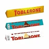 Toblerone 3er MIX - 3x 100g - Milk Chocolate, White Chocolate & Crunchy Almond