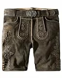 Stockerpoint Herren Oliver Trachtenlederhose, Kiesel gespeckt, 48