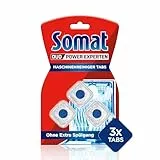 Somat Maschinenreiniger Tabs Anti-Kalk (3 WL), Spülmaschinenreiniger für monatlichen Gebrauch, Reinigungs-Tabs für die Spülmaschine, kein extra Spülgang