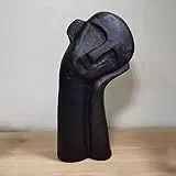 Cutfouwe Denker Skulptur Deko Dekofigur Abstrakter Kunst Keramik Statue Dekoration Moderne Wohnzimmer Schlafzimmer Büro Regal Schreibtisch Dekorationen Home Decor Geschenk,Schwarz