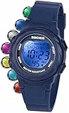 SOCICO Kinderuhr, 50M wasserdicht, Digitalanzeige (blau)