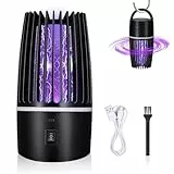 Wrischan 4000mAh Insektenvernichter Mückenlampe Elektrisch, 2 in 1 Mückenabwehr Outdoor mit UV-Lampe, 360° Mückenfalle, Insektenfänger mit USB Akku, Mosquito Killer für Schlafzimmer Camping Garten
