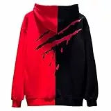 XIAOYAO Hoodie Herren Long Sleeve Bunt Kapuzenpullover Streetwear Sweatshirt Urban Pullover Casual Kapuzenpulli