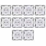 10 Stück Gira 418827 SCHUKO-Steckdose System 55 Reinweiß seidenmatt