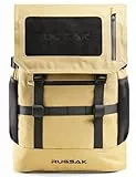 RUGSAK® Original PRO | Laptoprucksack Wasserdicht [20-35L] Handgepäck 40x30x20 | Rucksack für Business Sport Uni Wandern Reisen | Wickelrucksack | Damen Herren Teenager (Desert Sand)
