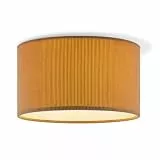 Home Sweet Home Skandinavische Deckenleuchte | Braune | Zylindrisch | Lampenschirm aus Corduroy | ø 30 x 17 cm | Für E27 LED-Lampen | Geeignet für Wohnzimmer und Schlafräume