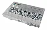 GESIPA | Blindnieten Set 120-tlg Alu/Stahl | Je 40 Stk. Ø 3x6, 4x10 und 5x12mm für Materialstärke: 5-9mm | Nieten in Industrie-Qualität | Popnieten, Blindnieten, Nietzange von den Profis