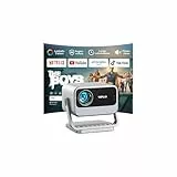 Smart Beamer【Netflix vorinstalliert & Dolby Audio】 VOPLLS Autofokus/Trapezkorrektur 40000 Lumen Beamer 4K Heimkino, WiFi6 Bluetooth Full HD 1080P Video Projektor/Outdoor für Handy/PC