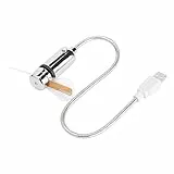 KIMISS -Flexibler USB-Ventilator mit Programmierbarer LED-Nachrichtenanzeige für PC, Notebook, Laptop – RGB-Beleuchtung, Computerprogrammierbar