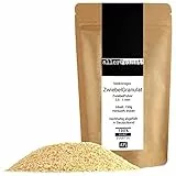 allerFeinst! - granuliertes Zwiebelpulver Zwiebelgranulat Onion Powder, hoch aromatisch für Marinaden Rubs Gewürzmischungen, 1er Pack (1 x 150g)