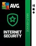 AVG Internet Security 2025 | Mehrere Geräte | 10 Geräte | 1 Jahr | Antivirenschutz für Windows, macOS, iOS und Android